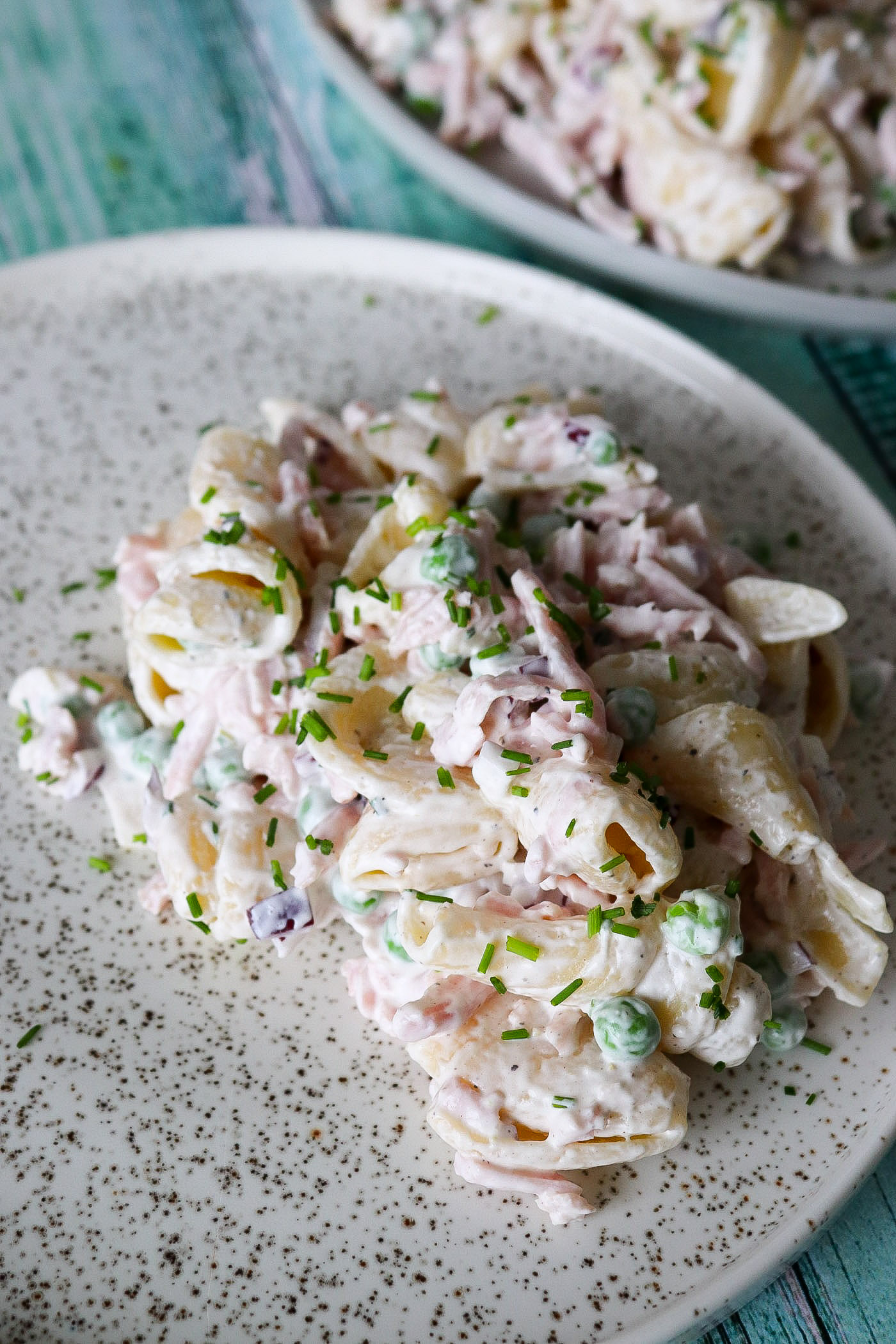 Cremet Pastasalat Med Skinke Opskrift På Hjemmelavet Pastasalat