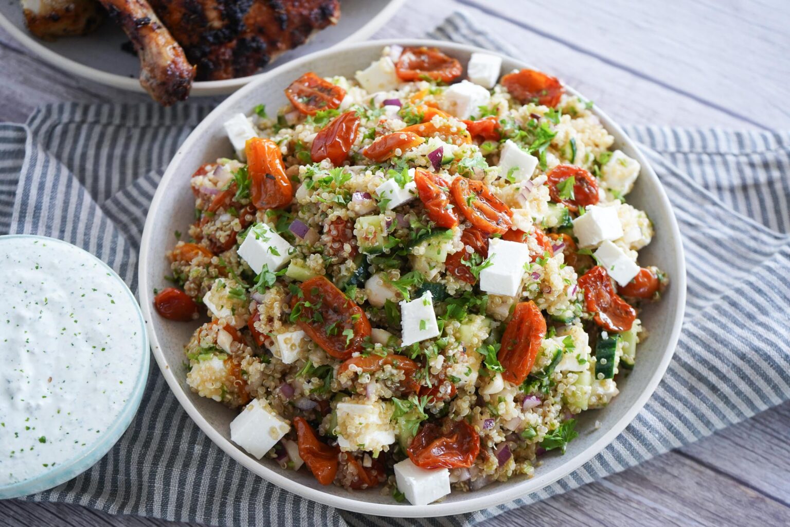 Quinoasalat Opskrift P Salat Med Quinoa