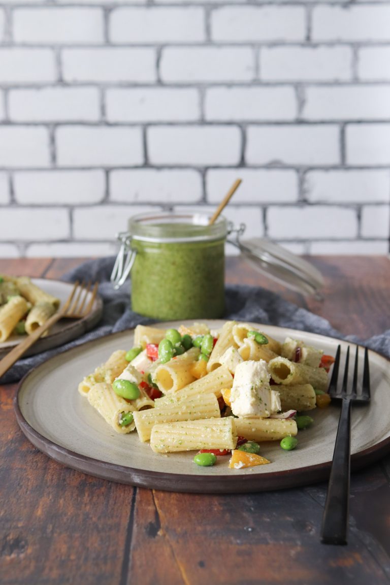 Pastasalat Med Hjemmelavet Pesto Pastasalat Til Madpakken