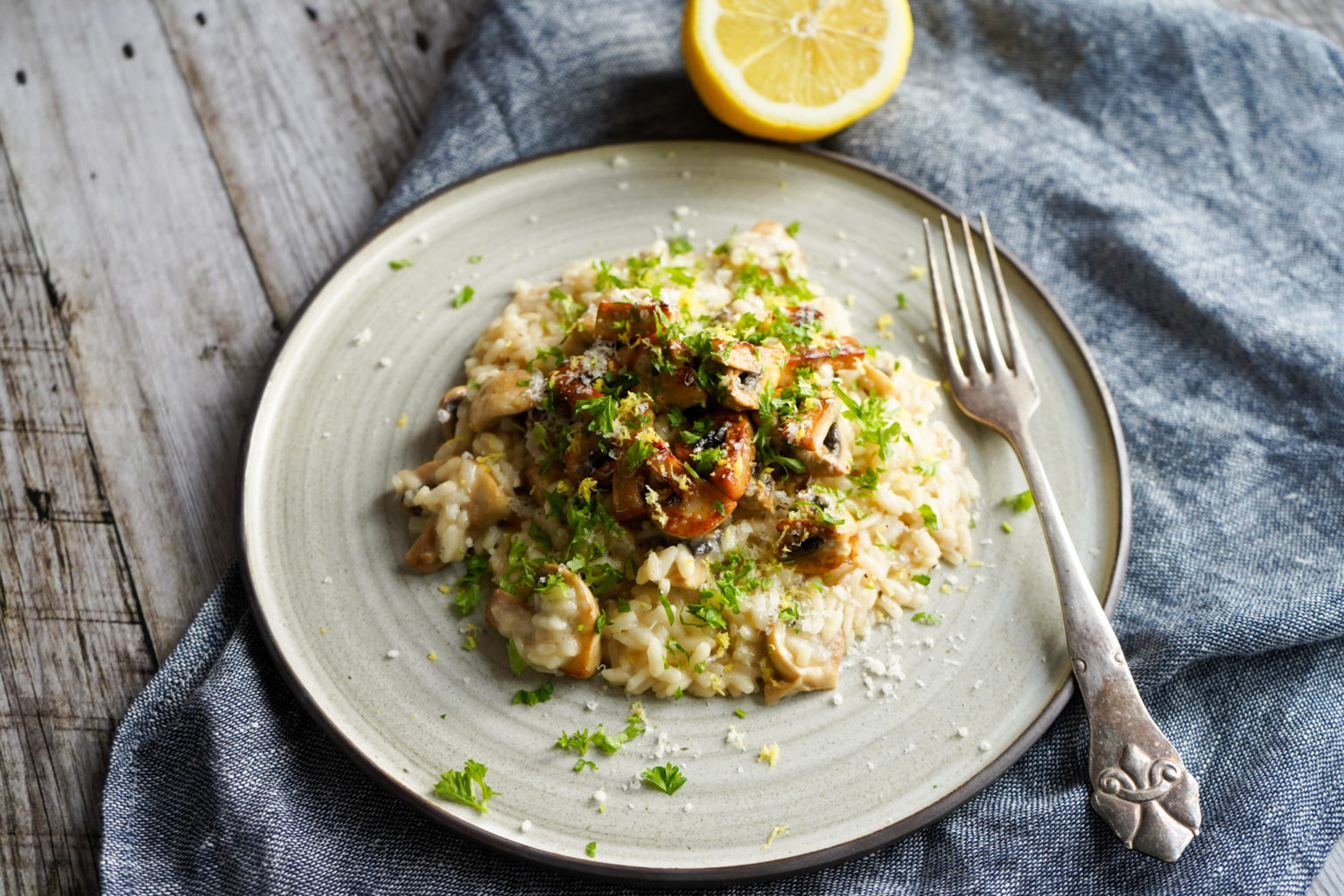 Risotto Med Svampe - Hjemmelavet Svamperisotto