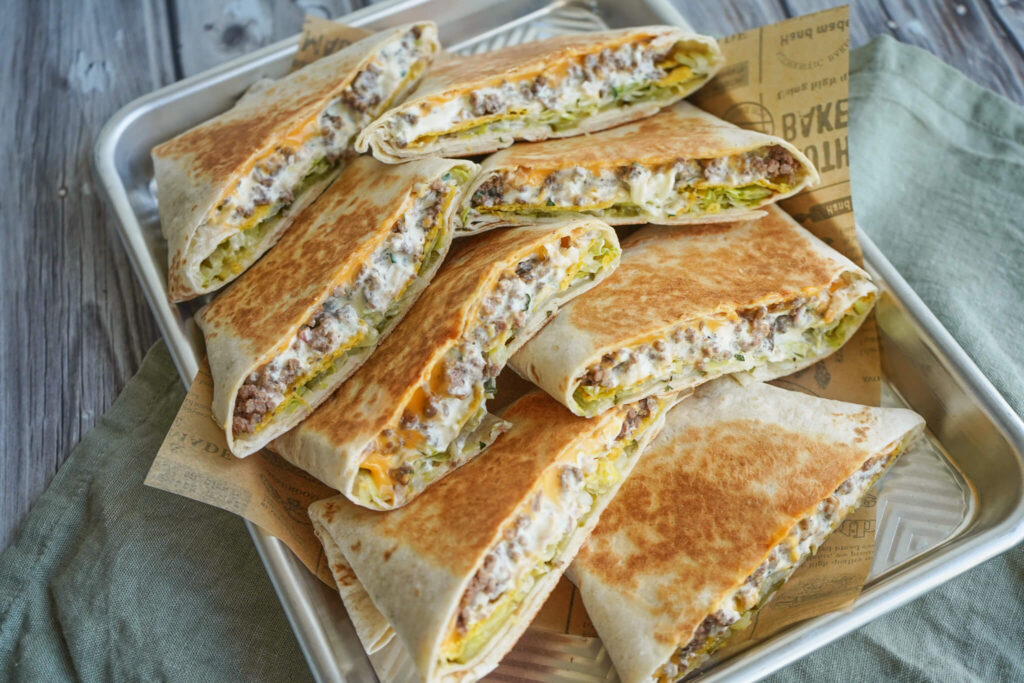 Bøf bearnaise crunch wraps