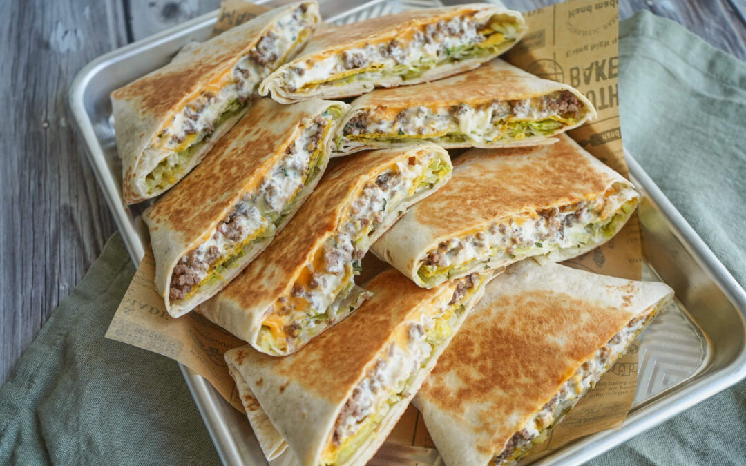 Bøf bearnaise crunch wraps