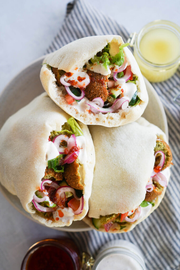Pitabrød Med Falafler