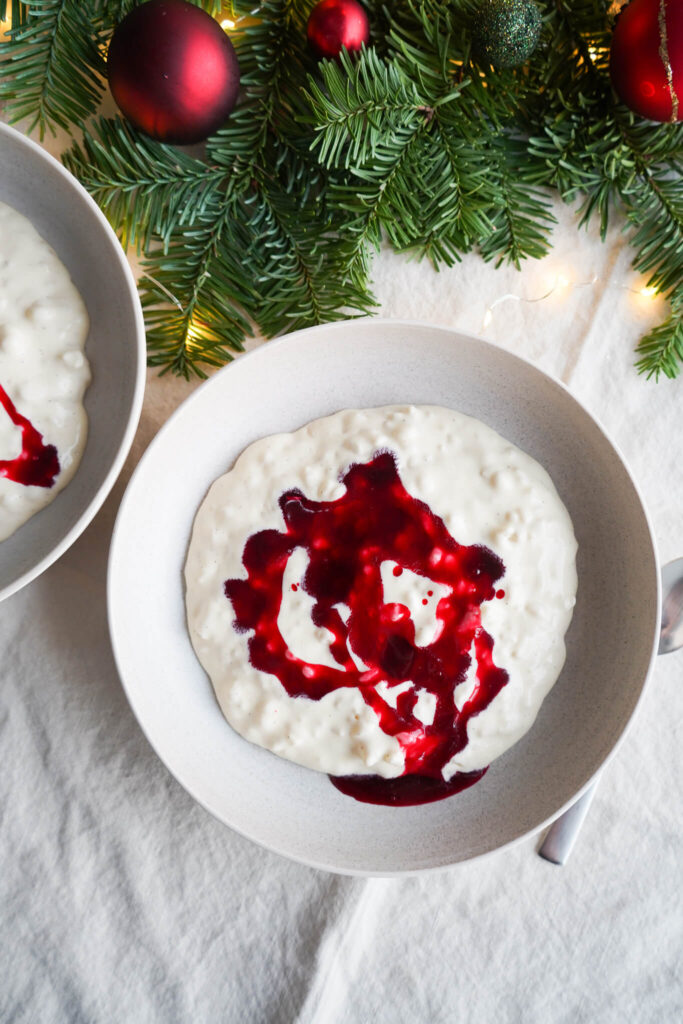 Risalamande med creme anglaise