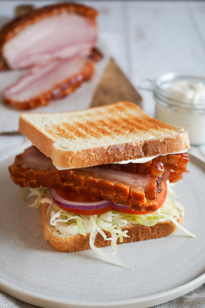 Baconsandwich Med Baconsteg