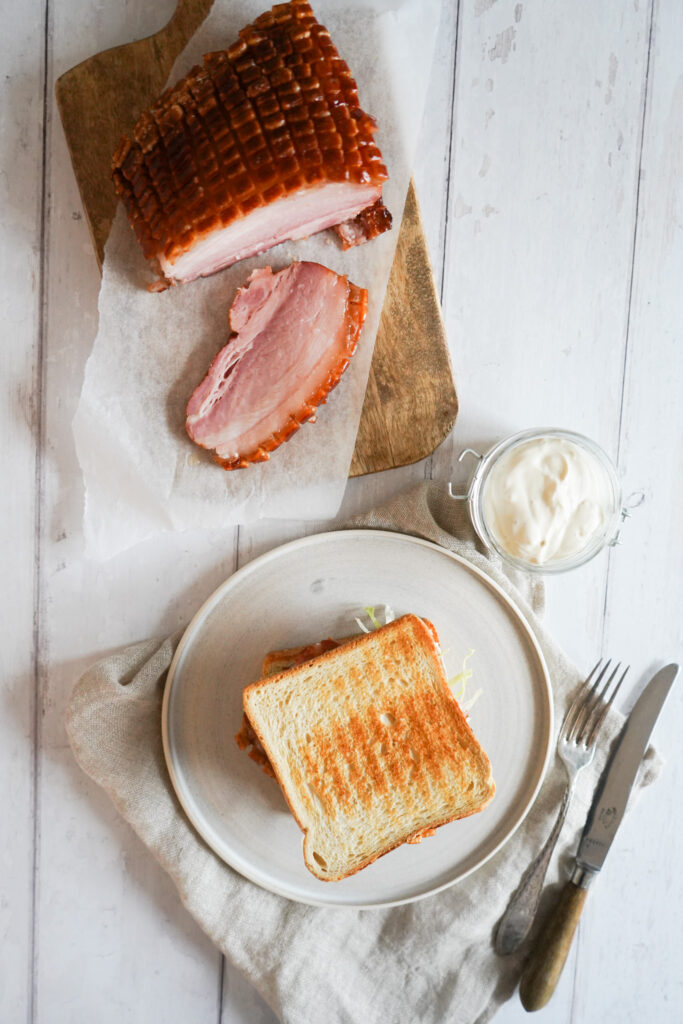 Baconsandwich Med Baconsteg