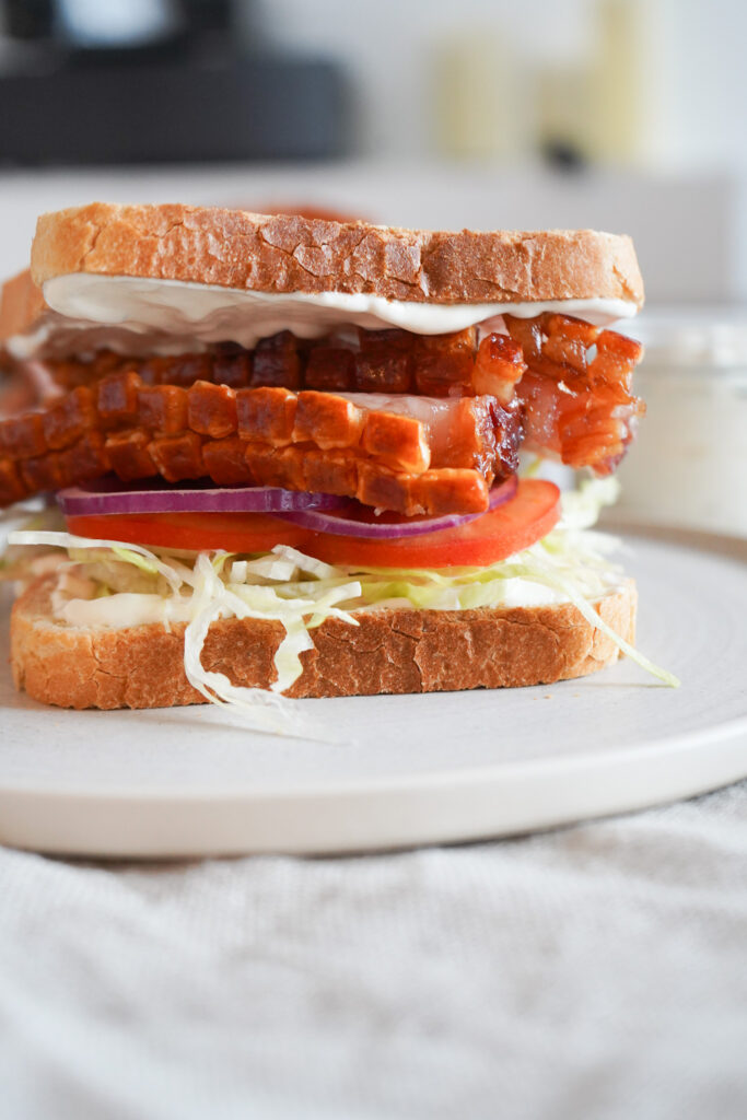 Baconsandwich Med Baconsteg