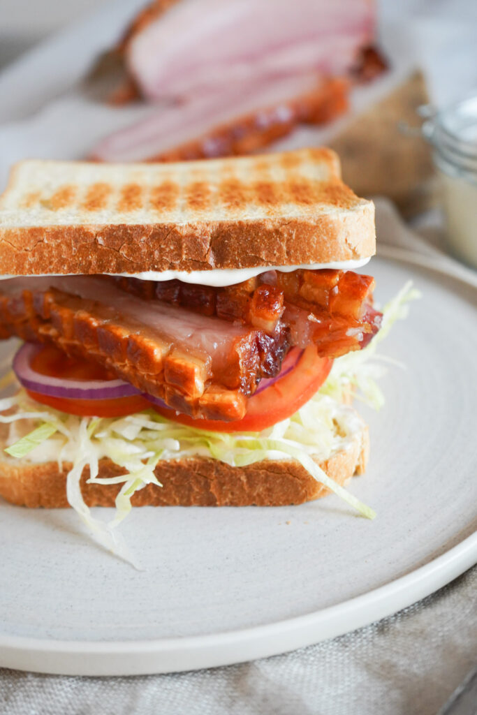 Baconsandwich Med Baconsteg