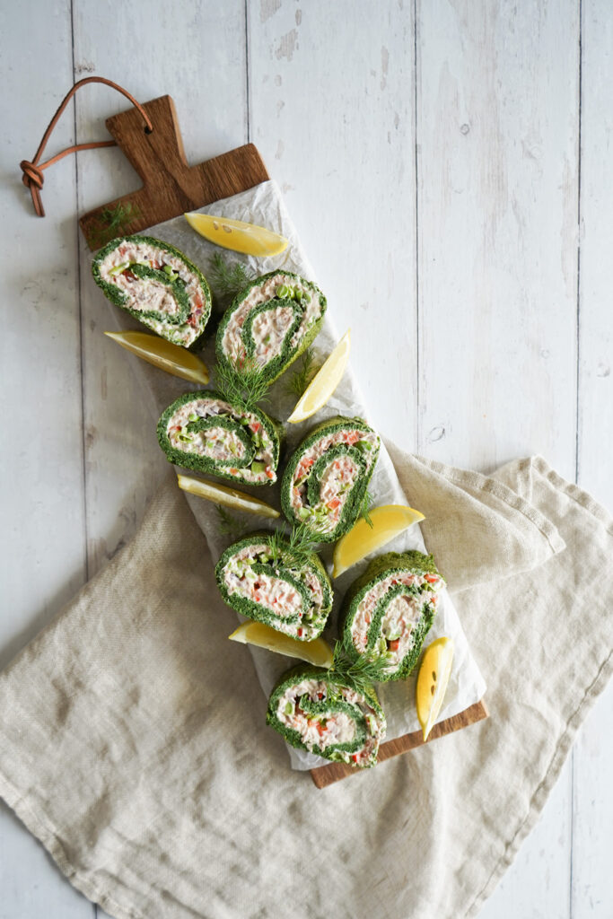 Spinatroulade Med Tun