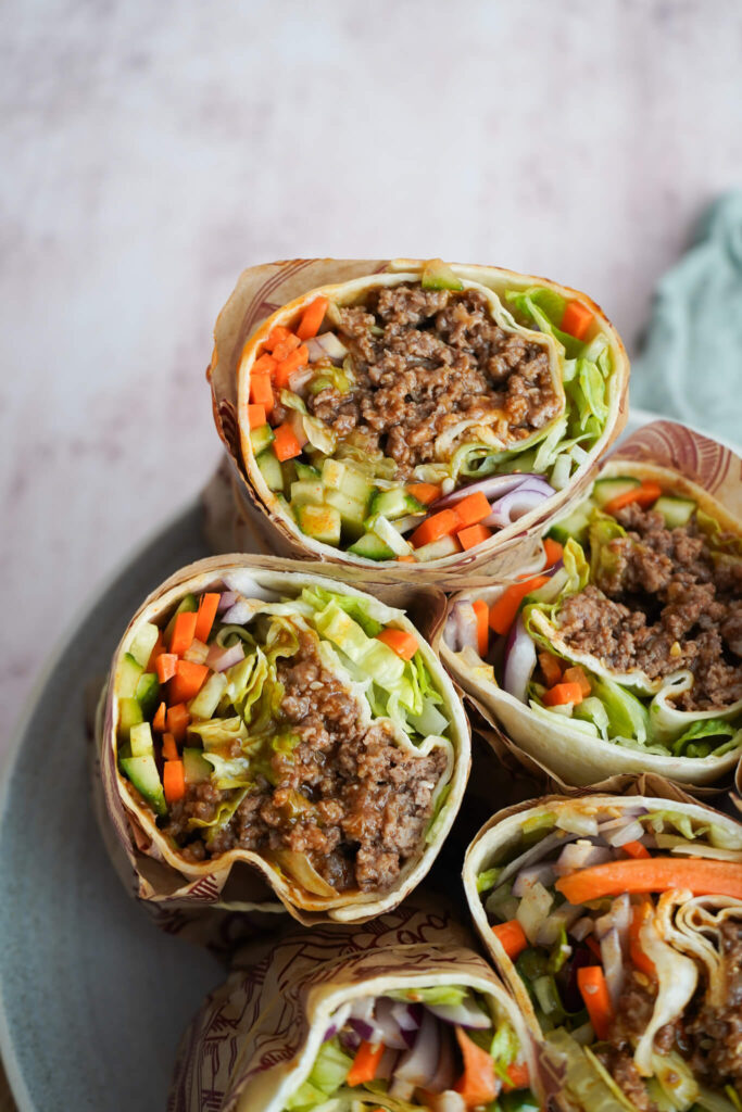 Wraps med hakket oksekød med gochujang opskrift