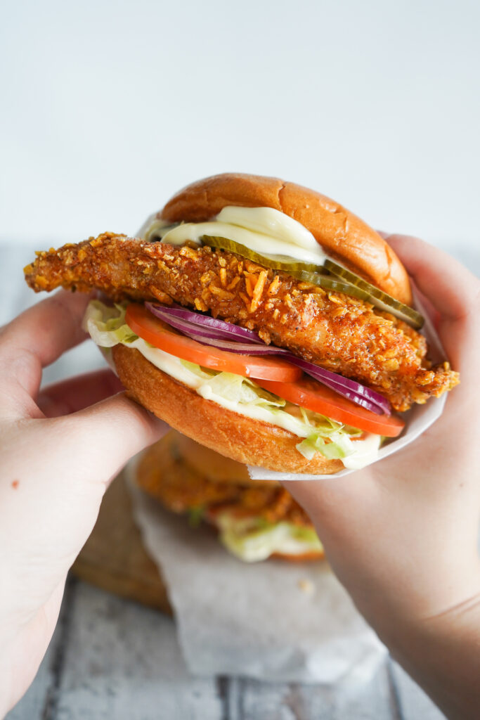 Friteret Honning Kyllingeburger