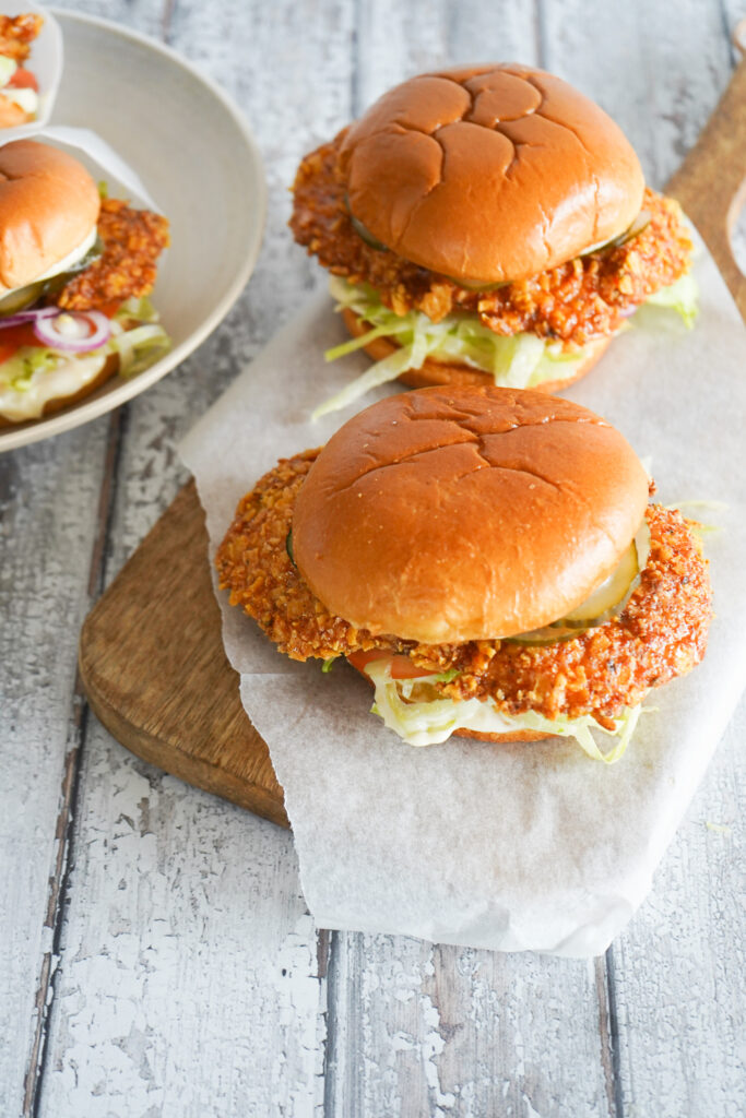 Friteret Honning Kyllingeburger