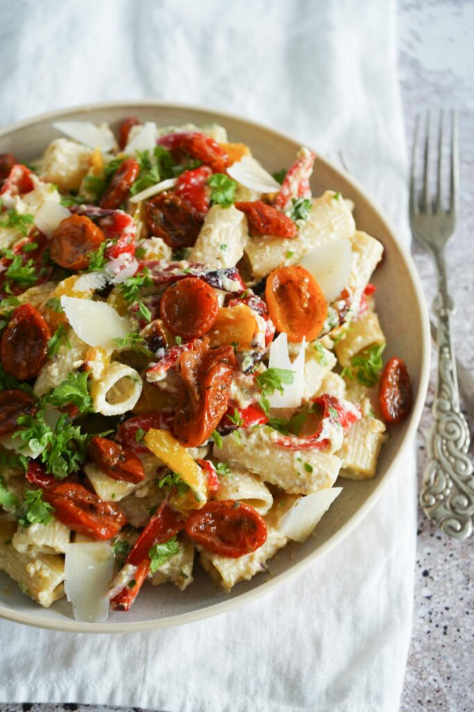 Pastasalat Med Auberginecreme