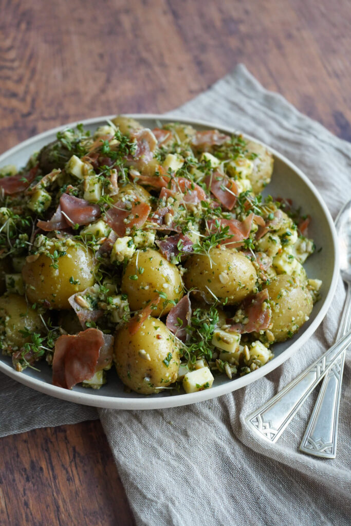 Kartoffelsalat med pesto