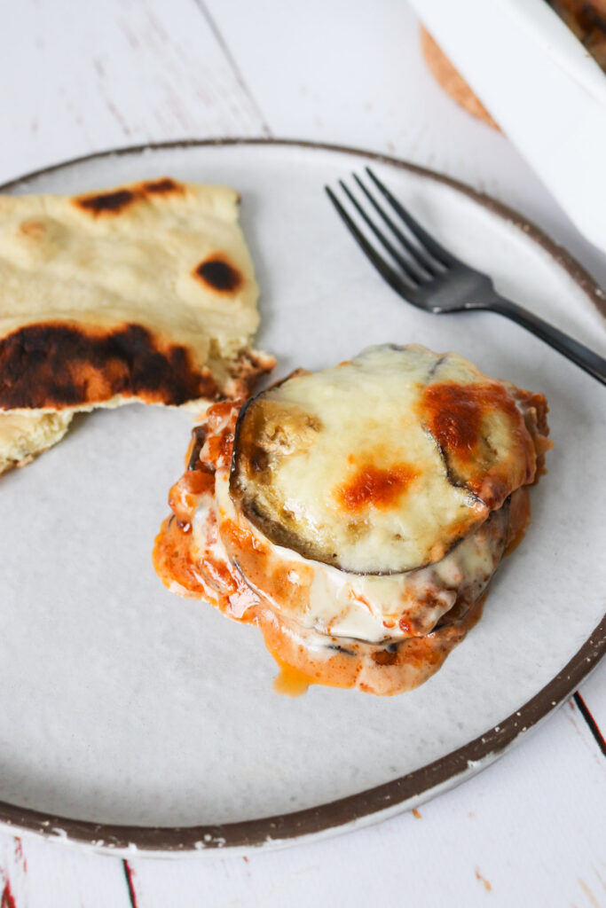 Moussaka - Auberginer Bagt Med Oksekød Og Ost