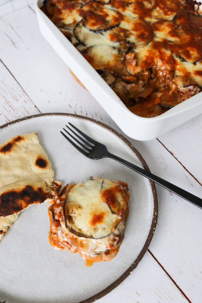 Moussaka - Auberginer Bagt Med Oksekød Og Ost