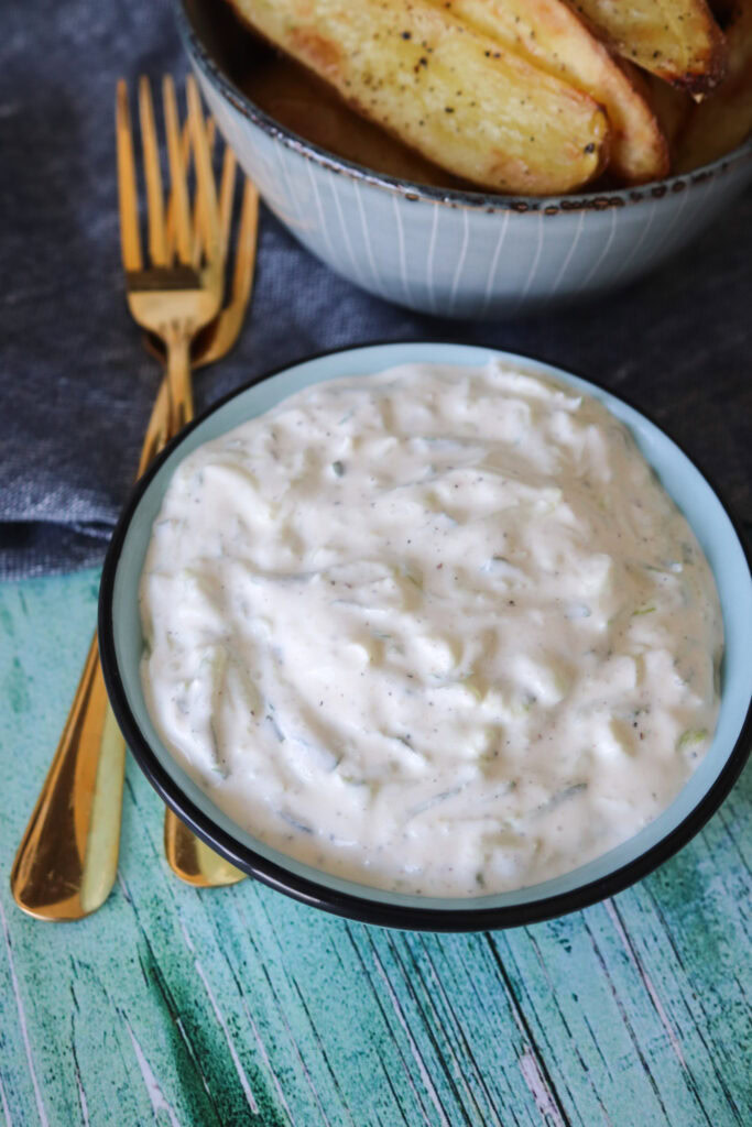 Tzatziki Dip Med Feta - Fantastisk Til Kartofler Og Brød