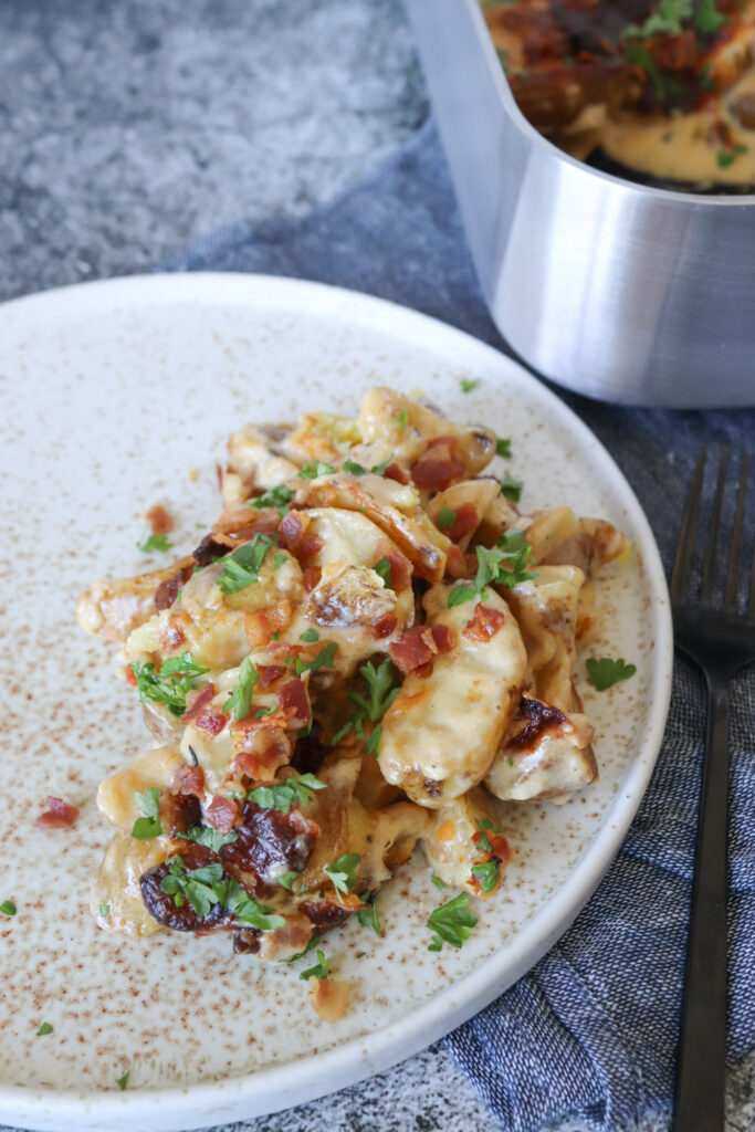 De Nemmeste Flødekartofler Med Bacon - Opskrift På Flødekartofler