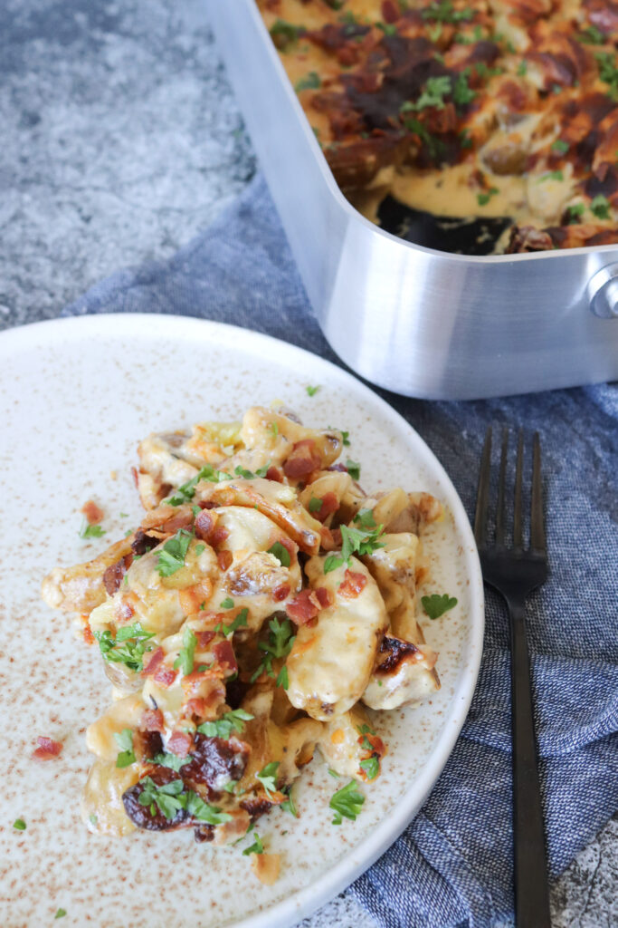 Kartofler med bacon og ost
