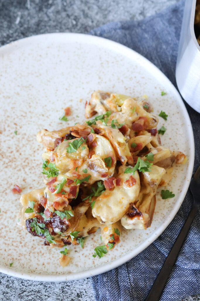 De Nemmeste Flødekartofler Med Bacon - Opskrift På Flødekartofler