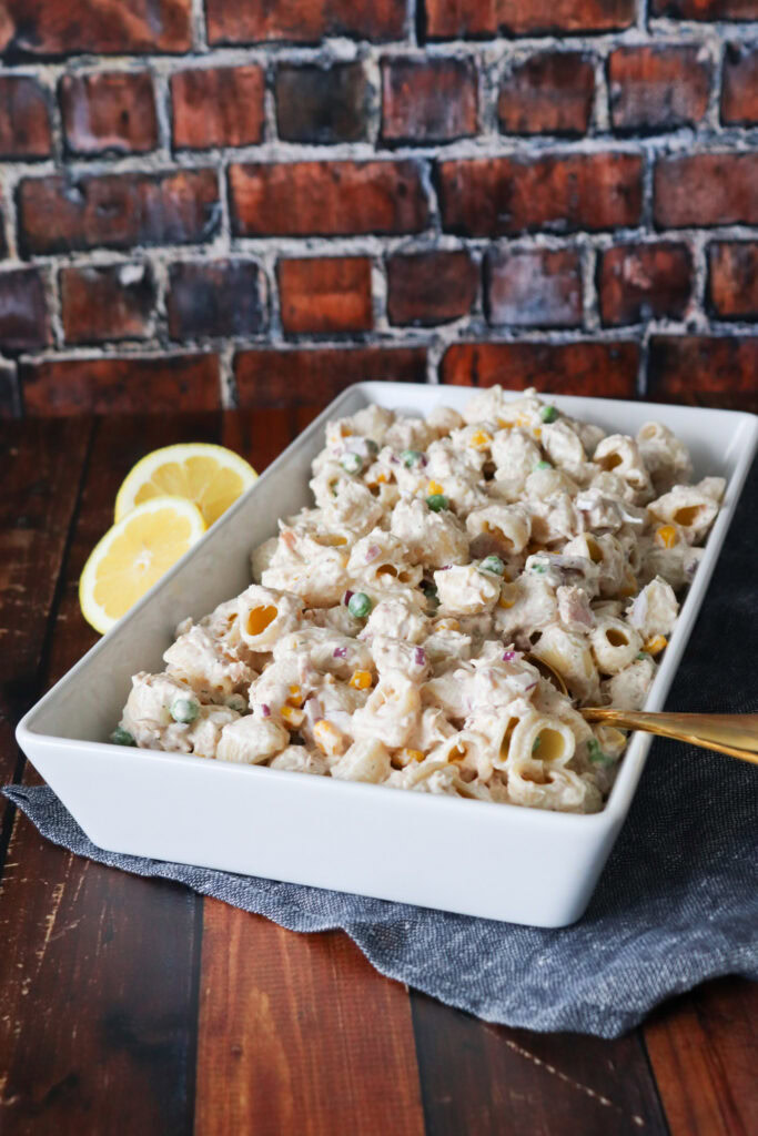 Cremet Pastasalat Med Tun - Hjemmelavet Pastasalat Med Tun