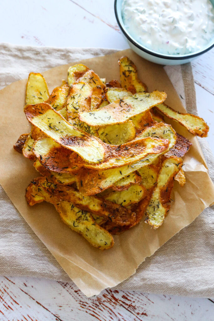 Hjemmelavet Chips I Ovnen - Sprøde Ovnbagte Chips