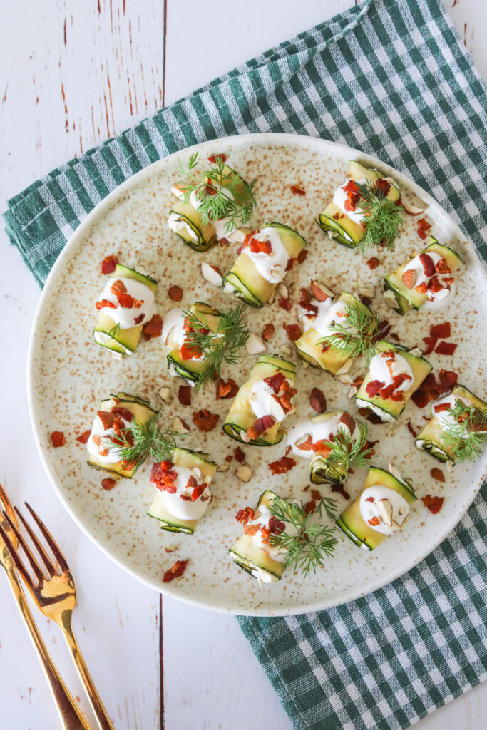 Squashruller Med Flødeost Og Bacon - En Lækker Tapas Idé