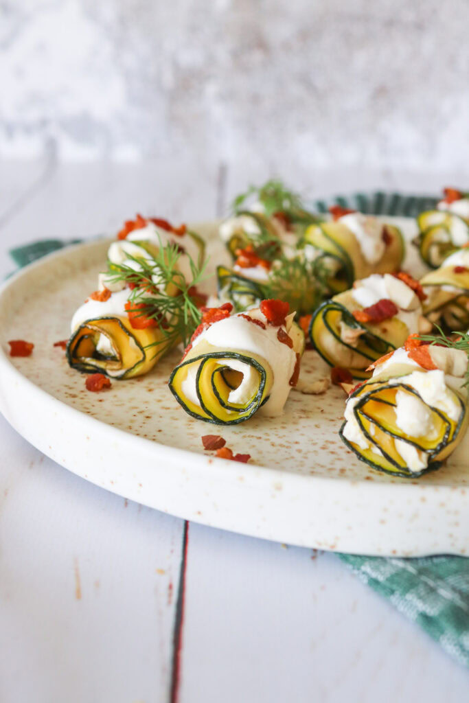 Squashruller Med Flødeost Og Bacon - En Lækker Tapas Idé