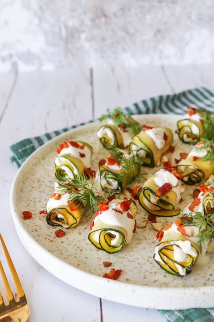 Squashruller Med Flødeost Og Bacon - En Lækker Tapas Idé