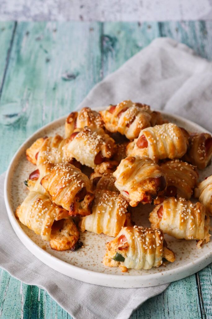 Jalapeño Poppers Mini Pølsehorn Med Butterdej - Sprøde Snacks