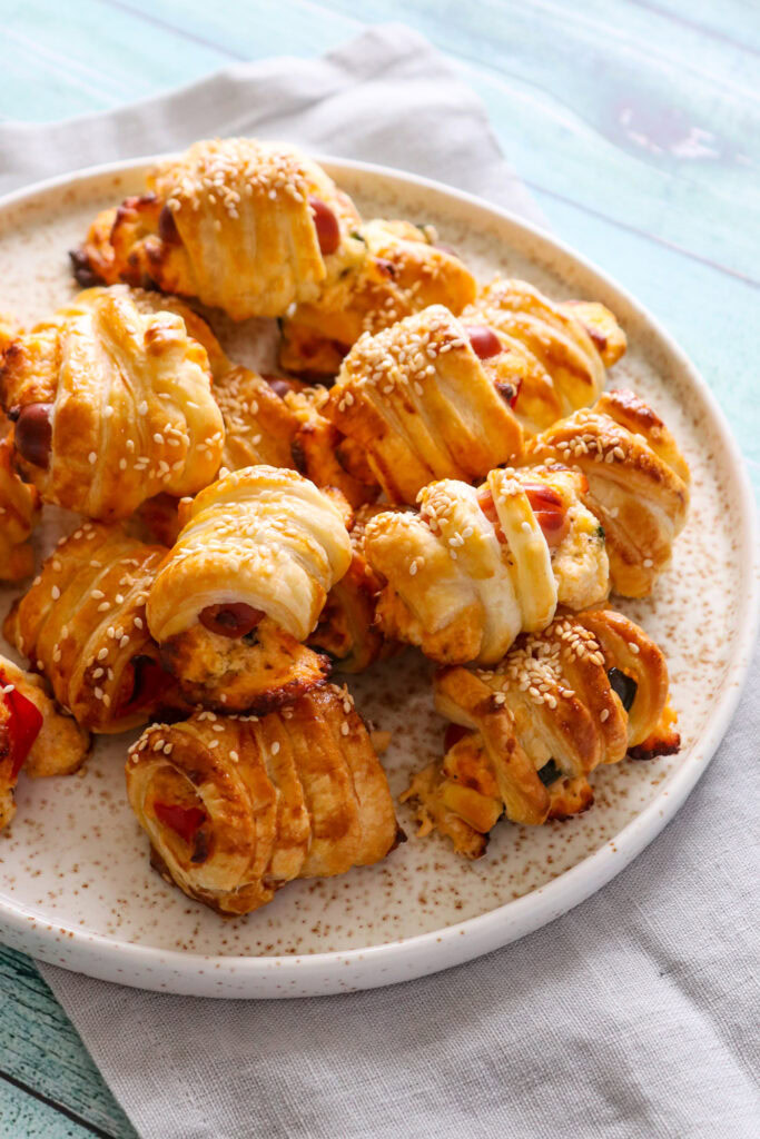 Jalapeño Poppers Mini Pølsehorn Med Butterdej - Sprøde Snacks