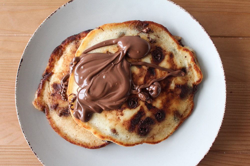 Amerikanske Pandekager Med Chokolade