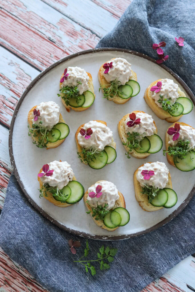Nemme Hapsere Med Tunmousse Og Agurk - Lækker Snack