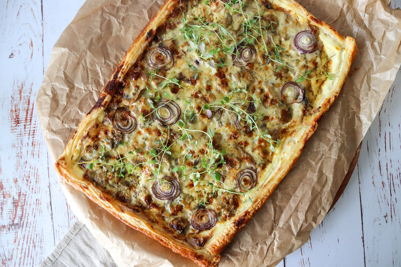 Cremet Champignontærte