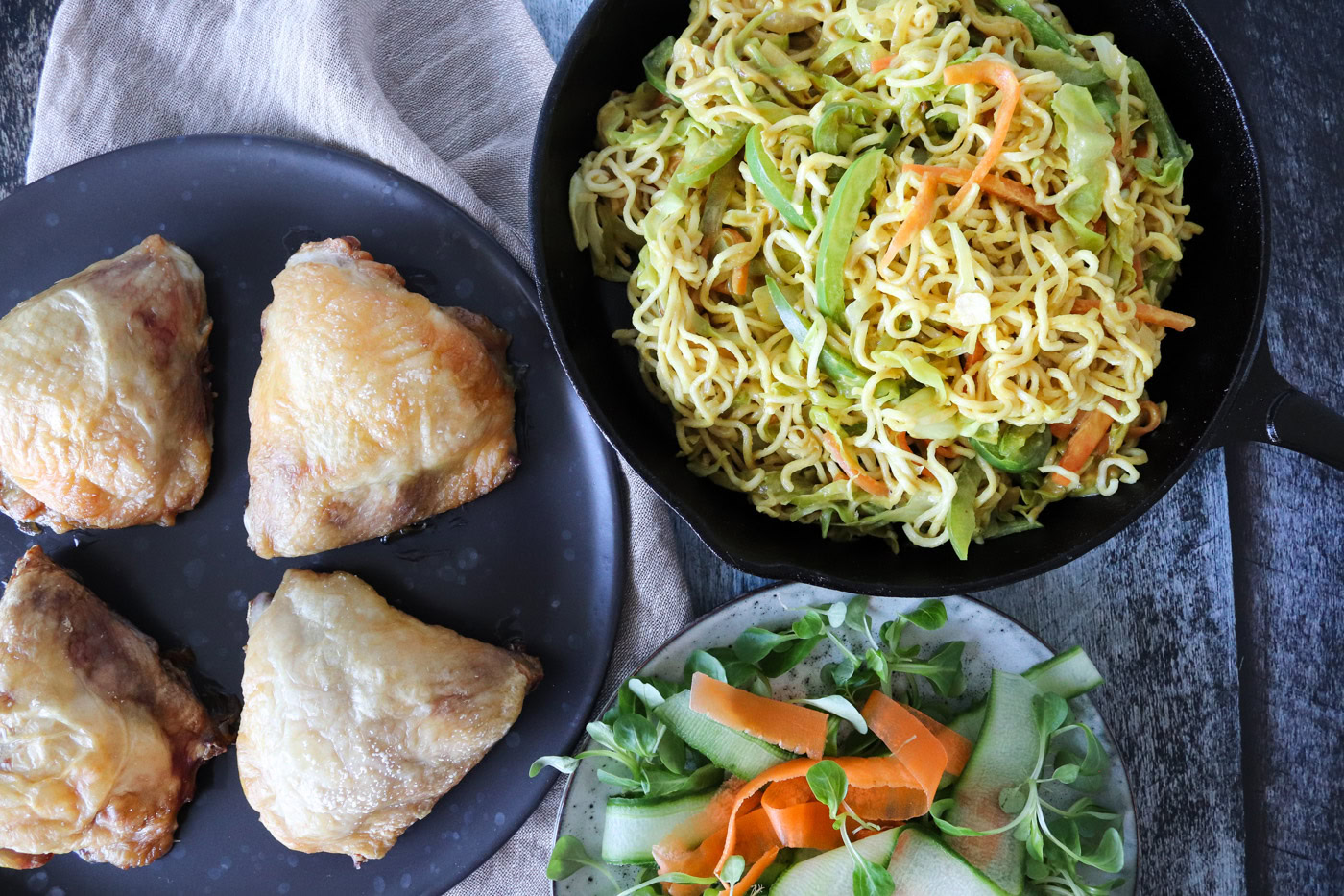 Stegte Nudler I Peanut Butter Sauce