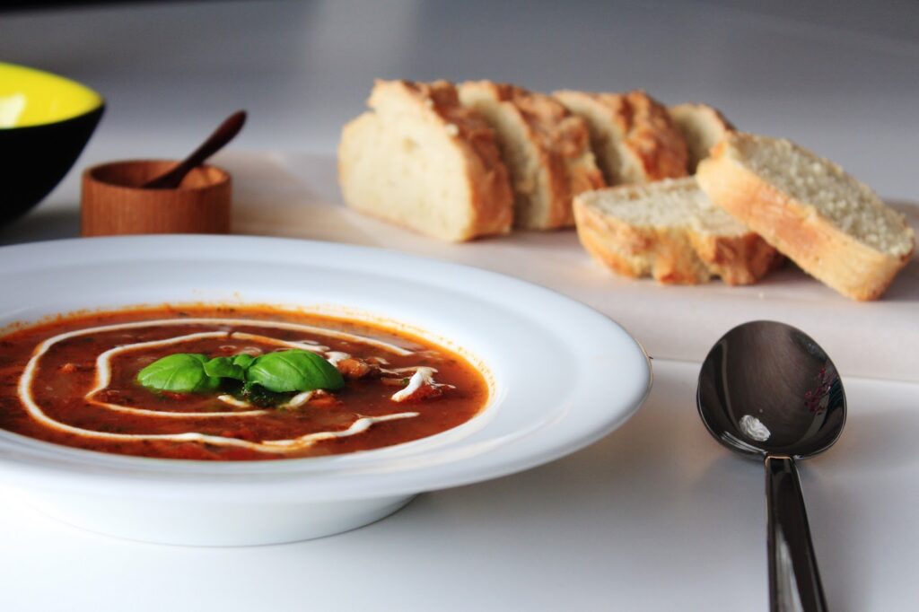 Tomatsuppe Med Oksekød - Hjemmelavet Suppe Med Oksekød