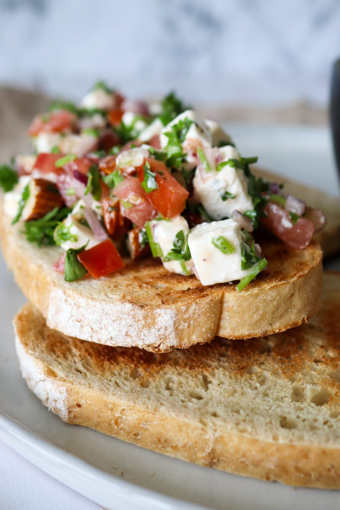 Den Bedste Persillesalat Med Tomat, Feta Og Mandler