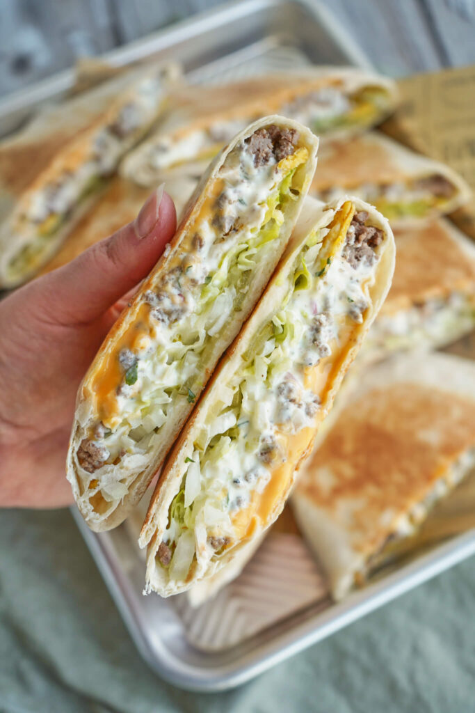 Bøf bearnaise crunch wraps