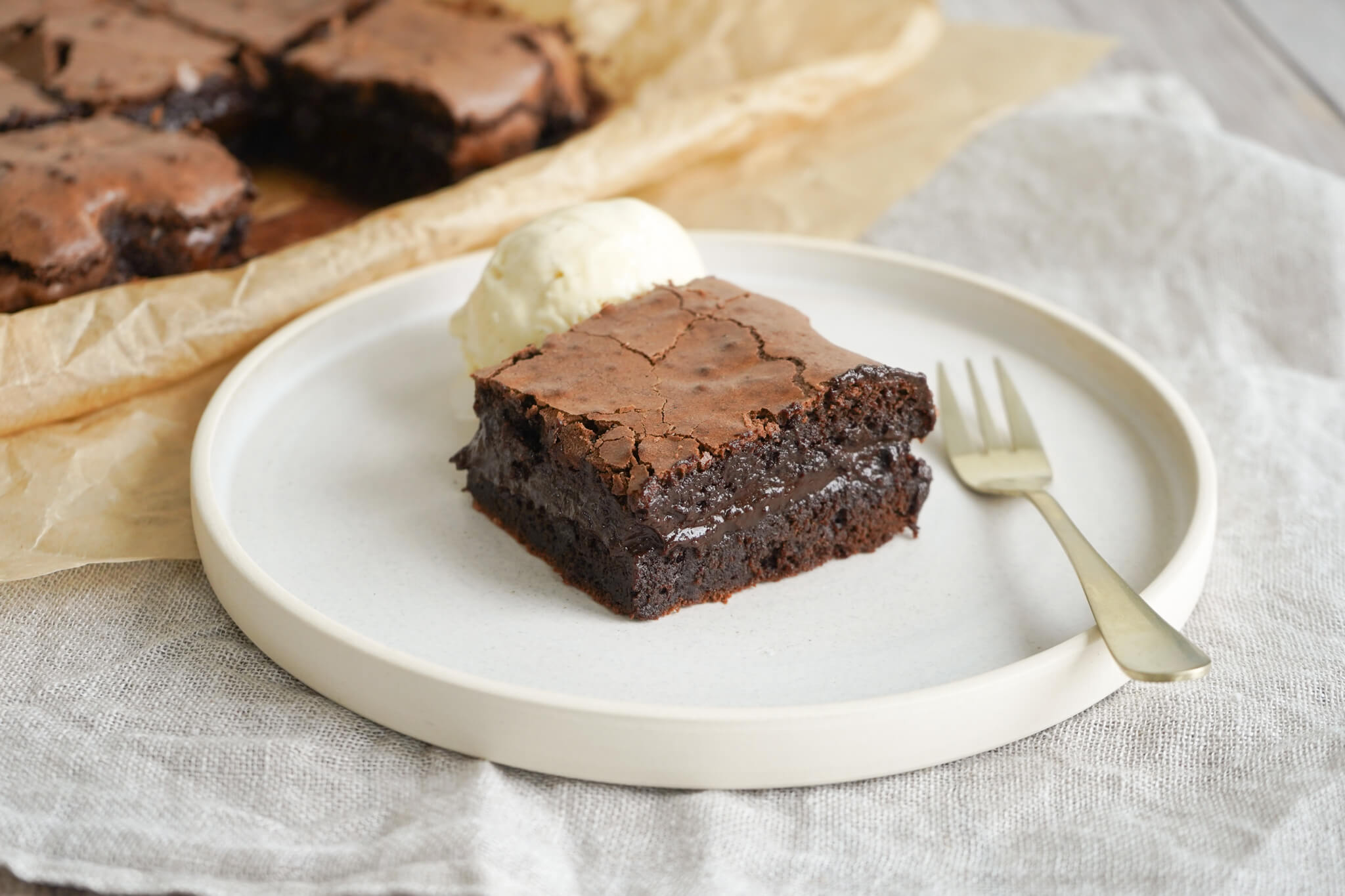 Lava brownie