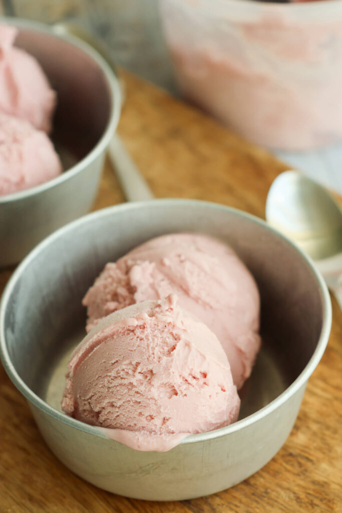 Hindbæris - hindbærgelato