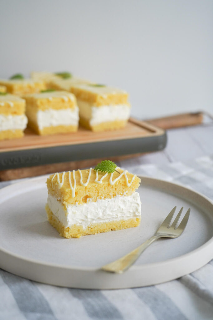 Citronkage med cheesecakecreme