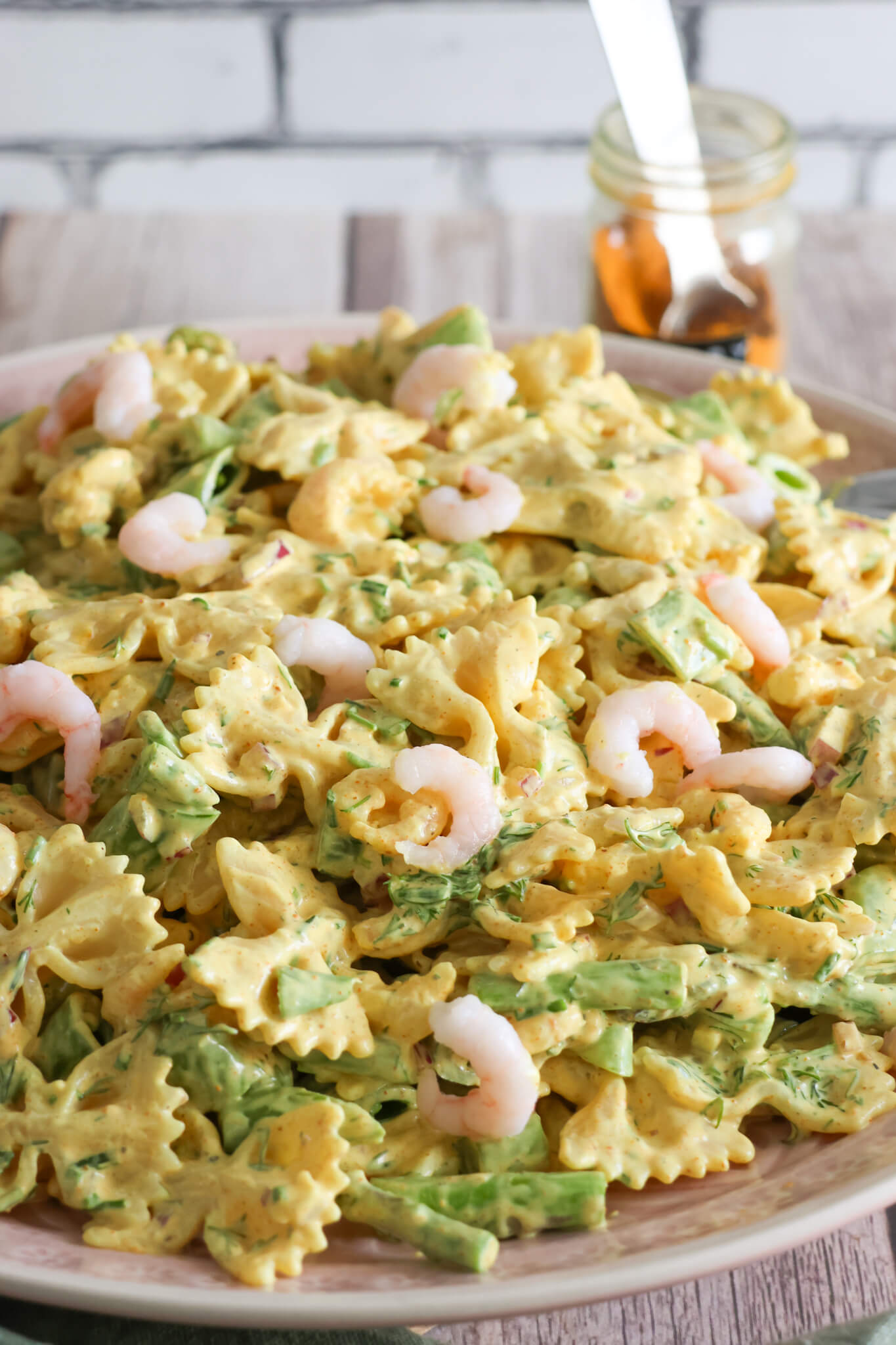 Pastasalat med rejer