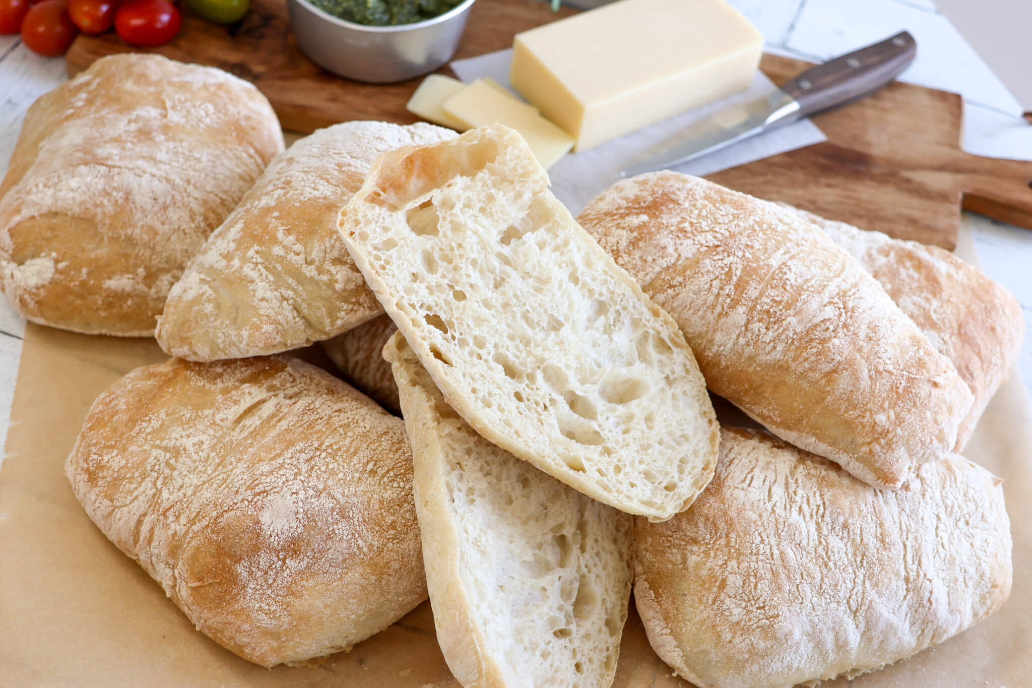 Ciabatta sandwichbrød Ciabatta sandwichbrød