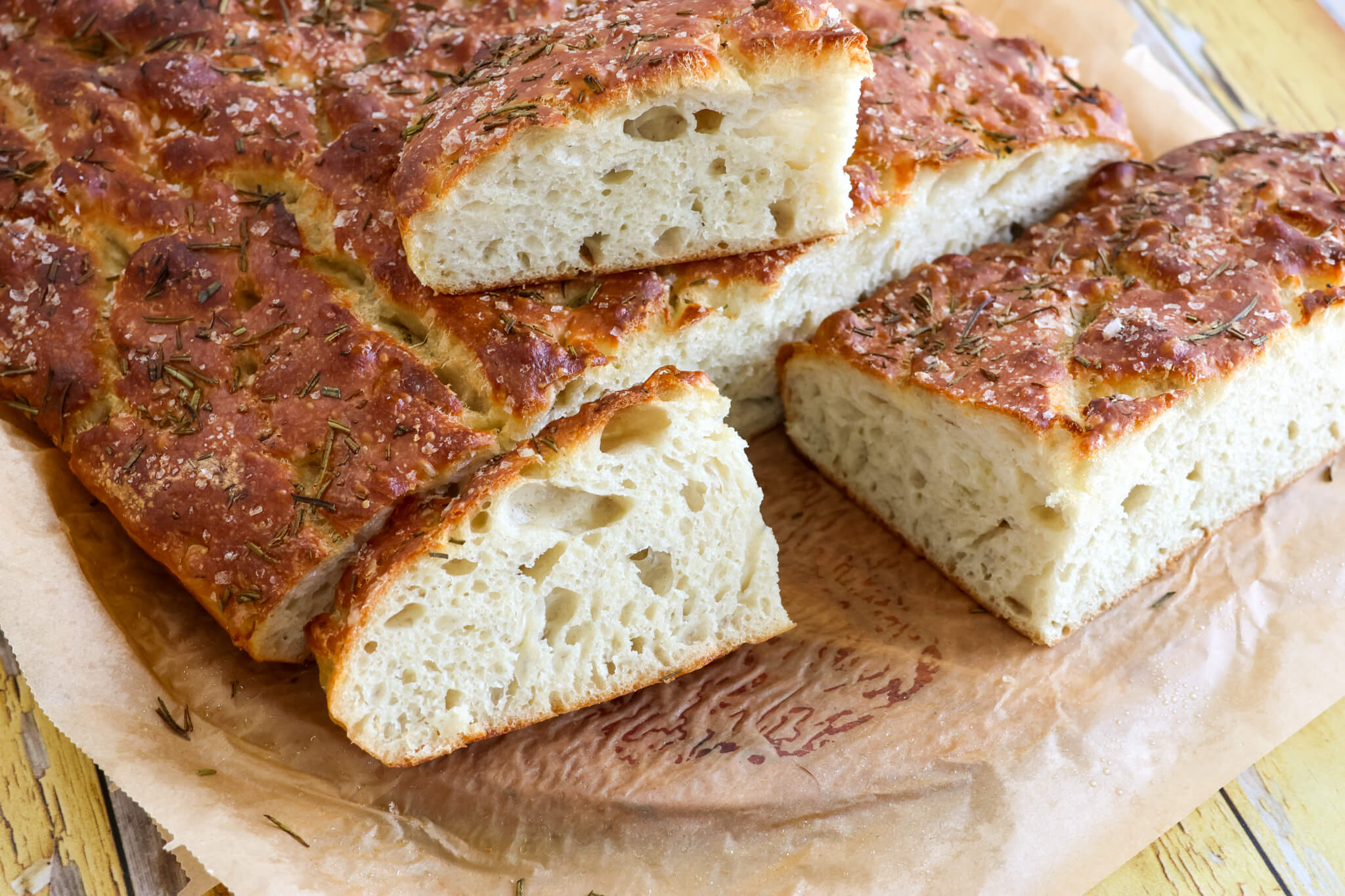 Focaccia i bradepande