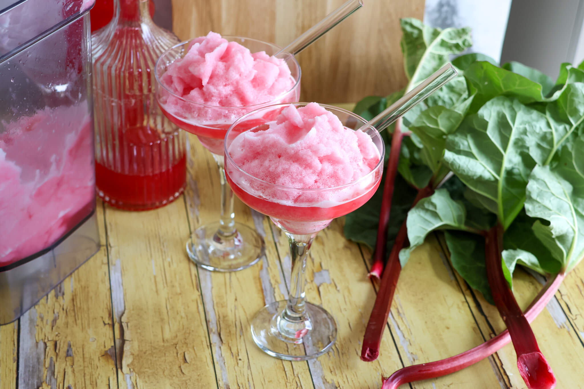Frossen rabarberlemonade Frossen rabarberlemonade