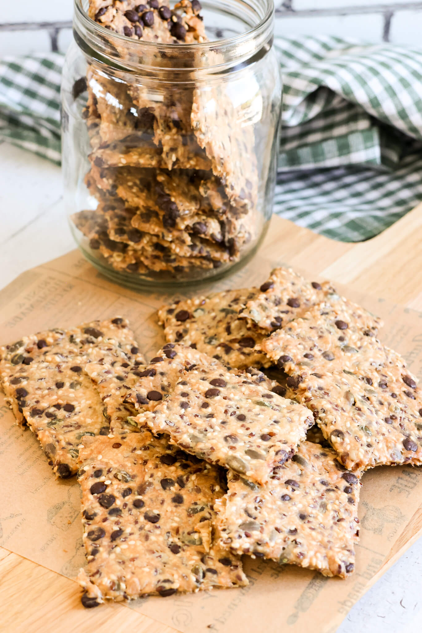 Knækbrød med chokolade