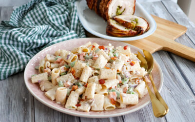 Pastasalat med bacon