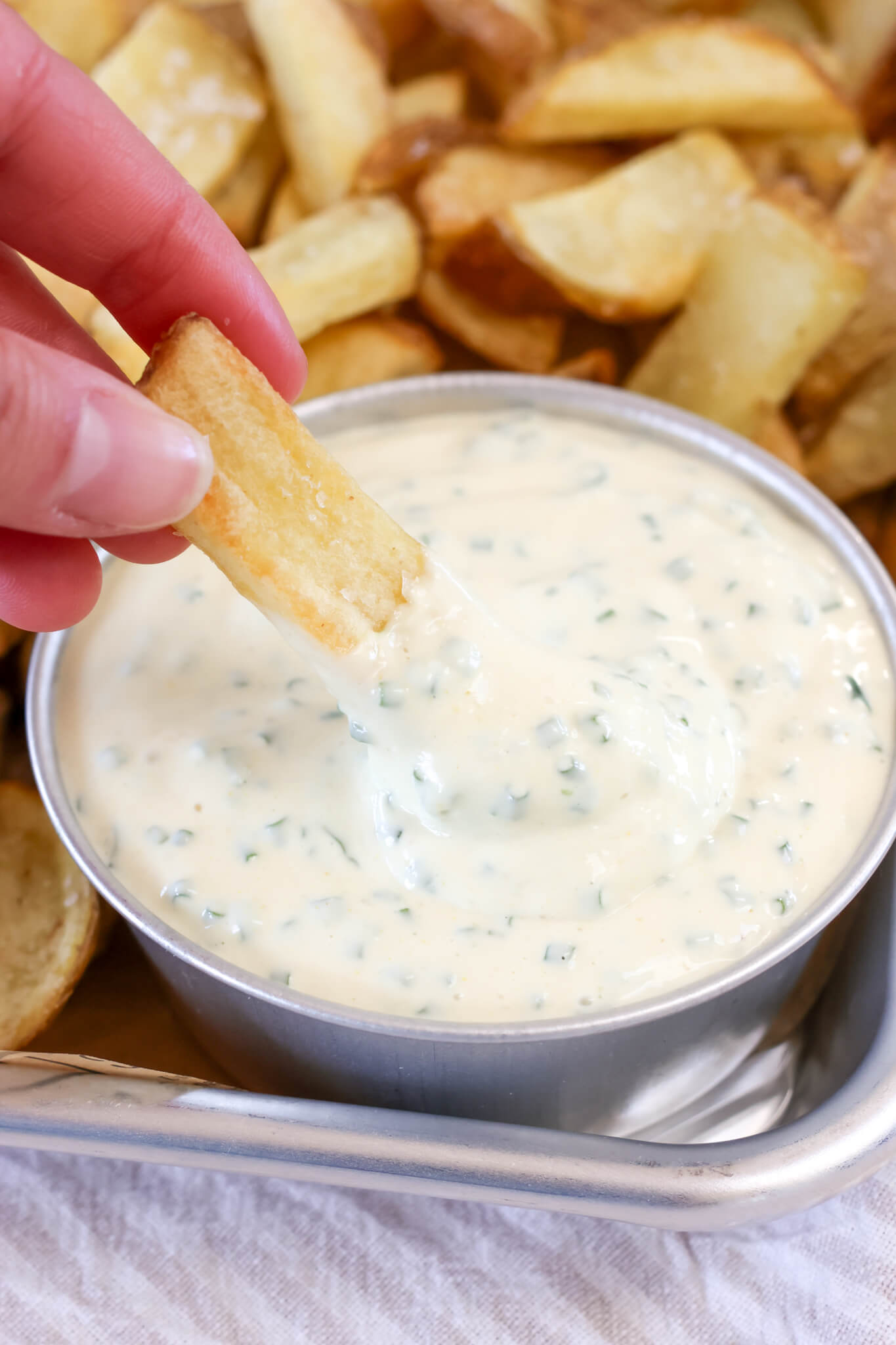 Pommes frites dressing