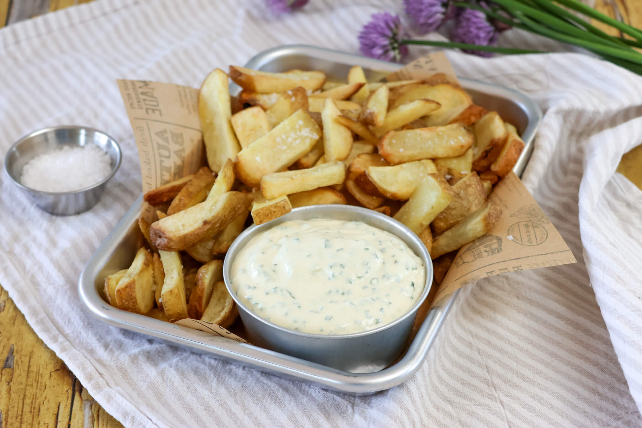Pommes frites dressing