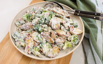 Kartoffelsalat med hvidløgsdressing